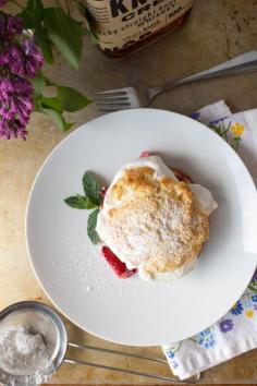 
                    
                        Bourbon + Vanilla Roasted Strawberry Rhubarb Shortcakes
                    
                