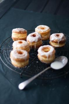 ... cheats cronuts with orange infused custard and lemon glaze ...
