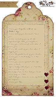 
                    
                        Free I Miss You, Mom Tag and there's a blank one on the blog. You can write your own words of centiment
                    
                