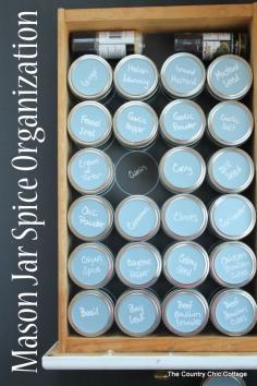 mason jar storage | Mason-jar-spice-organizer-Darice-533x800.jpg