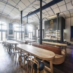 
                    
                        IO Studio references Czech porcelain  inside modern beer hall for Radegast  www.dezeen.com/...
                    
                