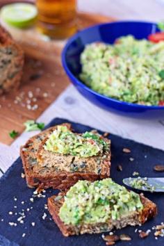 
                    
                        Pumpkin & Sunflower Seed Ryebread with Hemp Guacamole
                    
                