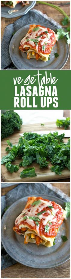 
                    
                        Delicious and healthy Vegetable Lasagna Roll ups that are full of delicious flavor!
                    
                