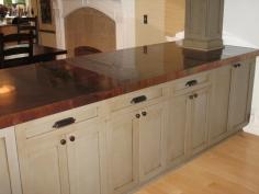 
                    
                        Would like to add some copper in our kitchen remodel.  Might cover an old rustic work bench with copper.   There are some very easy DIY videos on youtube.  We might try it.  :o)  Right honey??♥
                    
                