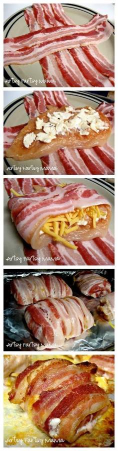 Bacon Wrapped Chicken, minus the cream cheese