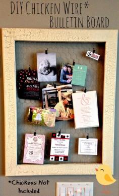 DIY Chicken Wire Bulletin Board | Rogue Engineer