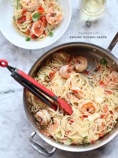 
                    
                        Shrimp Scampi Pasta | foodiecrush.com
                    
                