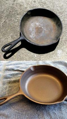 
                    
                        55 Must-Read Cleaning Tips & Tricks -- reconditioning cast iron! Good to know. My pans look like they need to retire, but maybe not?
                    
                