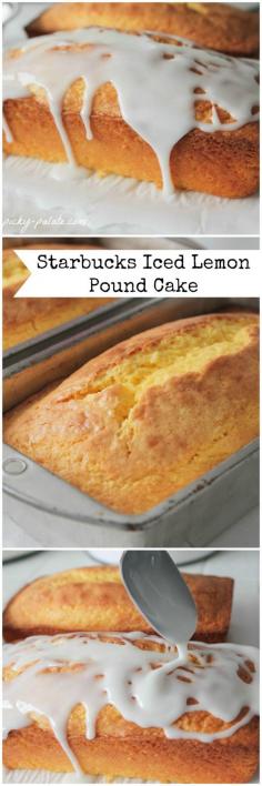 Starbucks iced lemon loaf cake copycat recipe