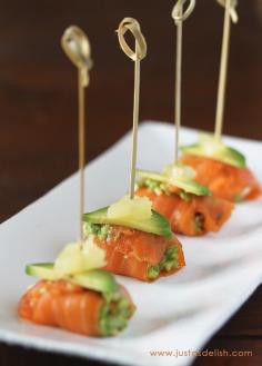 Smoked #Salmon Bites #recipe YUM! #COS