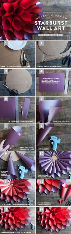 
                    
                        Easy DIY Star Burst Wall Art | Easy DIY Inspirational Wall Art by DIY Ready at  www.diyready.com/...
                    
                