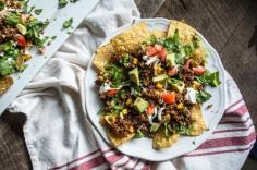 
                    
                        VEGETARIAN QUINOA AND BLACK BEAN NACHOS
                    
                