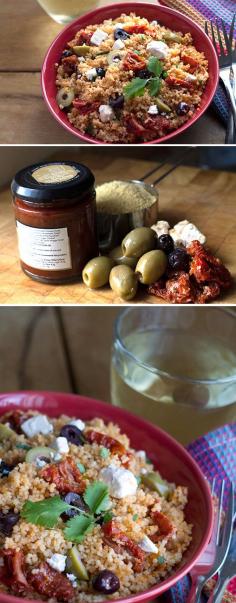 Greek Style Couscous Salad - Erren's Kitchen #delicious #recipe #salad