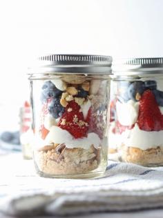 
                    
                        Patriotic No Bake Cheesecake Parfait
                    
                