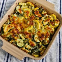 easy cheesy zucchini (and squash) bake side dish