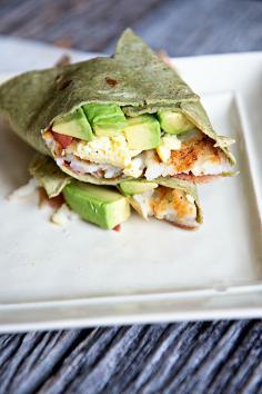 hashbrown avocado breakfast wraps.