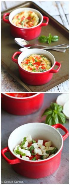 
                    
                        Make-Ahead Caprese Baked Eggs Recipe...184 calories and 5 Weight Watchers PP #vegetarian #breakfast
                    
                