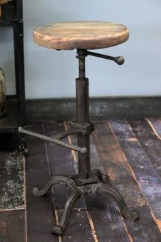 
                    
                        Adjustable Wooden Top Bar Stool from Rockett St George
                    
                