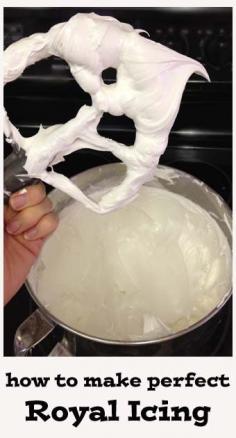 How to Make Royal Icing perfect for decorating.@ Little Delights Cakes