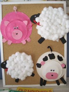 Farm unit: Paper Plate animals