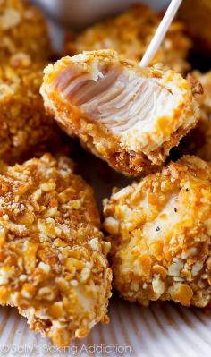 
                    
                        Pretzel Crusted Chicken Bites
                    
                