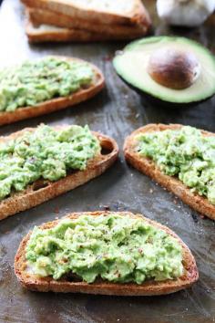 
                    
                        Garlic Bread Avocado Toasts Recipe on twopeasandtheirpo...
                    
                