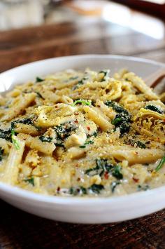 Spinach Artichoke Pasta |  The Pioneer Woman - love food network.