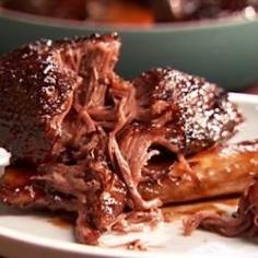 
                    
                        Slow Cooker Short Ribs! It tastes as delicious as it sounds and looks! Meat falls right off the bones.
                    
                