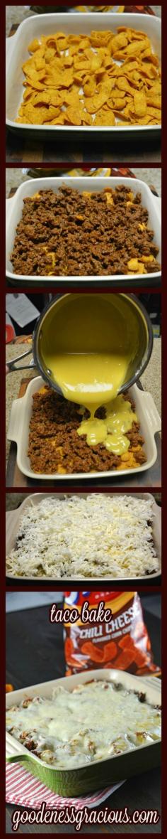 
                    
                        Easy Taco Bake ~ Great taco bake recipe from Gooseberry Patch's Foolproof Family Recipes.
                    
                