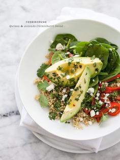 
                    
                        Quinoa and Avocado Chimichurri Salad | FoodieCrush.com
                    
                