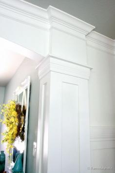 
                    
                        How to build and interior columns. Remodelaholic .com
                    
                