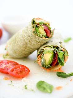 
                    
                        Hummus Veggie Wrap | foodiecrush.com
                    
                