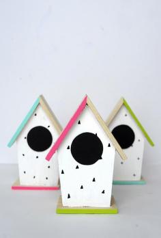 
                    
                        DIY Hand-Painted Modern Birdhouses
                    
                