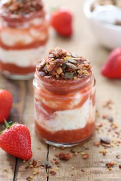 
                    
                        Spiced Rhubarb & Strawberry Breakfast Parfait
                    
                
