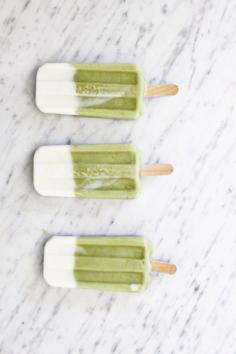 Tropsicles {Coconut, Pineapple, Avocado, Banana} #popsicle #ice_cream #vegan #frozen #treat