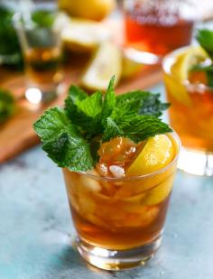 Bourbon Mint Iced Tea.
