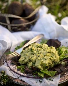 raw avocado jicama dill salad