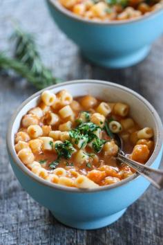 Pasta and Chickpea Soup (Pasta e Ceci)