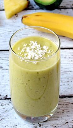 
                    
                        Pineapple, Banana, And Avocado Smoothie | YummyAddiction.com
                    
                