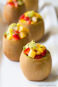 
                    
                        Tropical Fruit Salad in Kiwi Cups on ASpicyPerspective... #fruitsalad #kiwi
                    
                