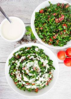 
                    
                        Speedy Quinoa Tabouleh WIth Tahini Dressing
                    
                