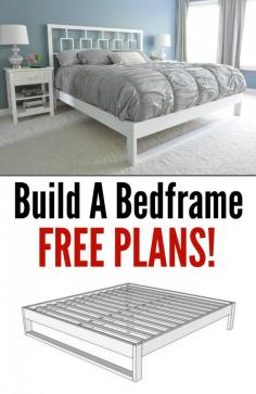Simple Bedframe Tutorial We’re pretty ecstatic that we’ve slept on it for a week without falling through. So ecstatic that we’re going to share with you how we built it! We're also going to get fancy pants blogger on you. SketchUps and real life photos. Be prepared to be amazed. Start by putting together the front and back of the frame using pocket hole screws. Nate is a big fan of our $20 Kreg jig. Attach the sides to the ...