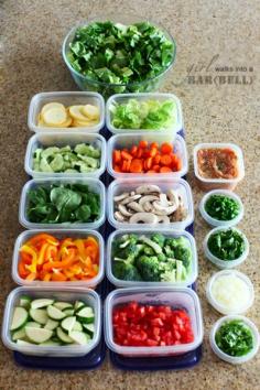 Super Salad Buffet #paleo weekly food prep