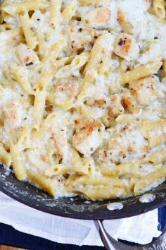 Salsa Verde Chicken Pasta | Kevin & Amanda's Recipes | Food & Travel Blog