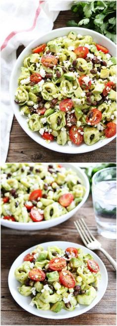 
                    
                        Mexican Tortellini Salad Recipe on twopeasandtheirpo... This salad is always a favorite at potlucks and parties!
                    
                