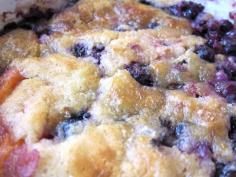 Peach Blueberry Cobbler