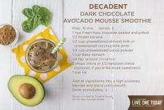 
                    
                        A creamy smoothie that's easy to love. #LoveOneToday #avocado from Candice Kumai bit.ly/1Ghb3cZ
                    
                