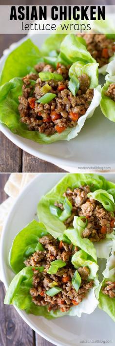 For a healthier twist... Asian Chicken Lettuce Wraps