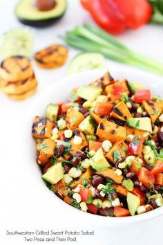 Southwestern Grilled Sweet Potato Salad #healthy #recipe #food