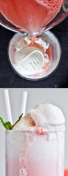 
                    
                        Watermelon Soda Floats I howsweeteats.com
                    
                